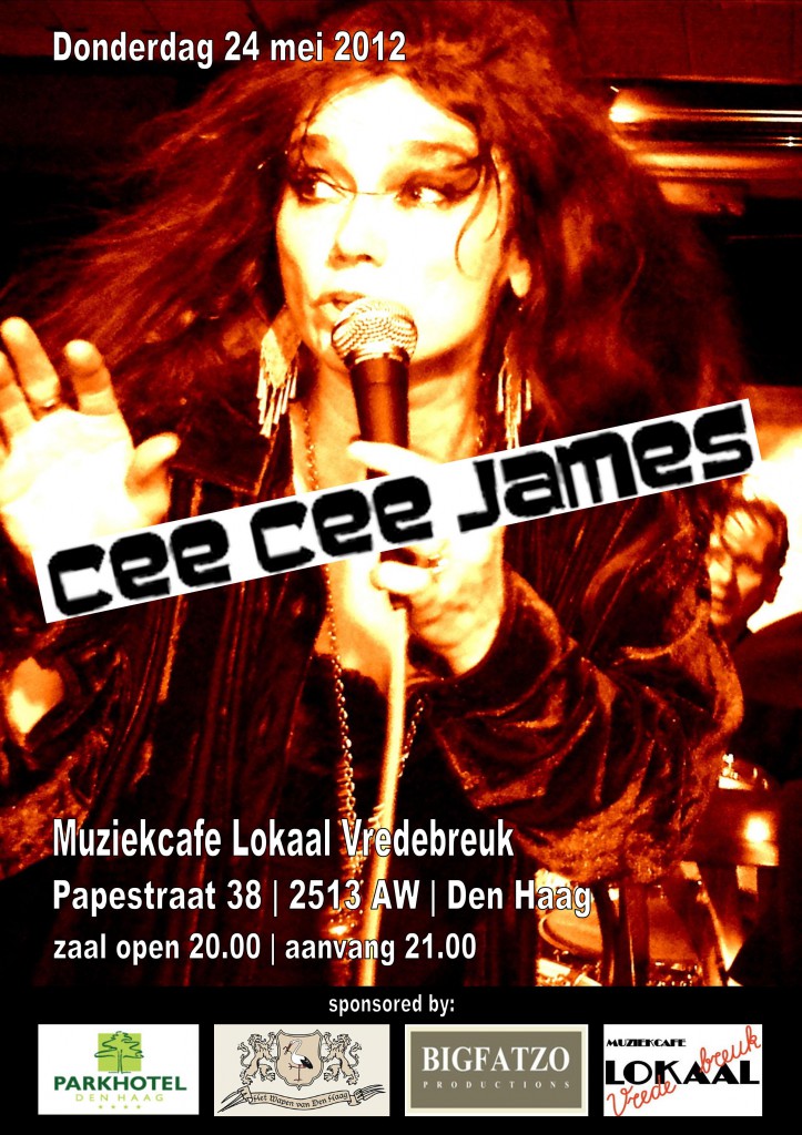 Cee Cee James 24 mei 2012 Lokaal Vredebreuk Den Haag